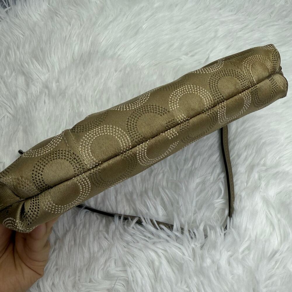 COACH y2k Signature Canvas Wristlet Mini Purse - Picture 6 of 8